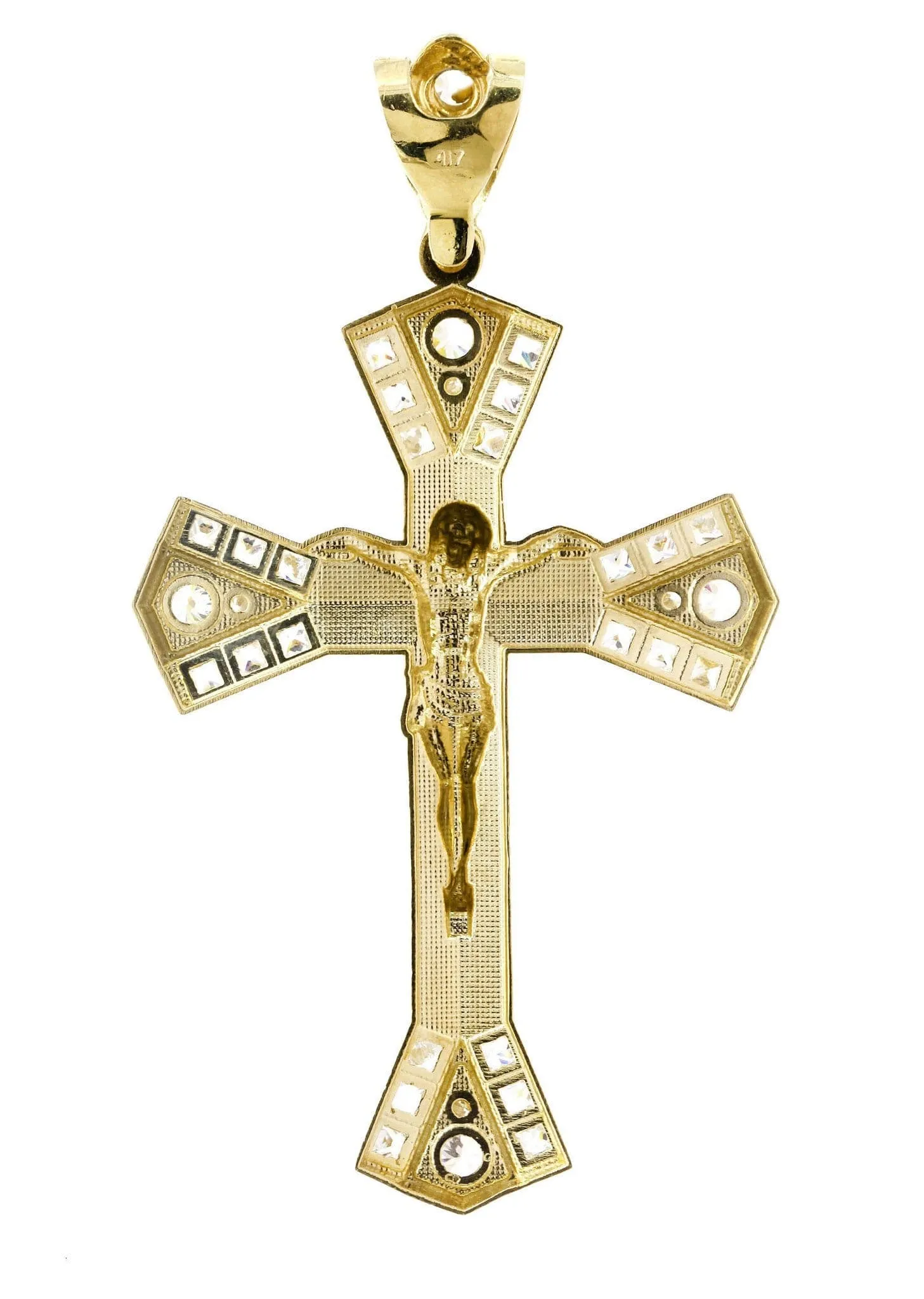 10K Gold Cross / Crucifix Pendant  |  14.1 Grams