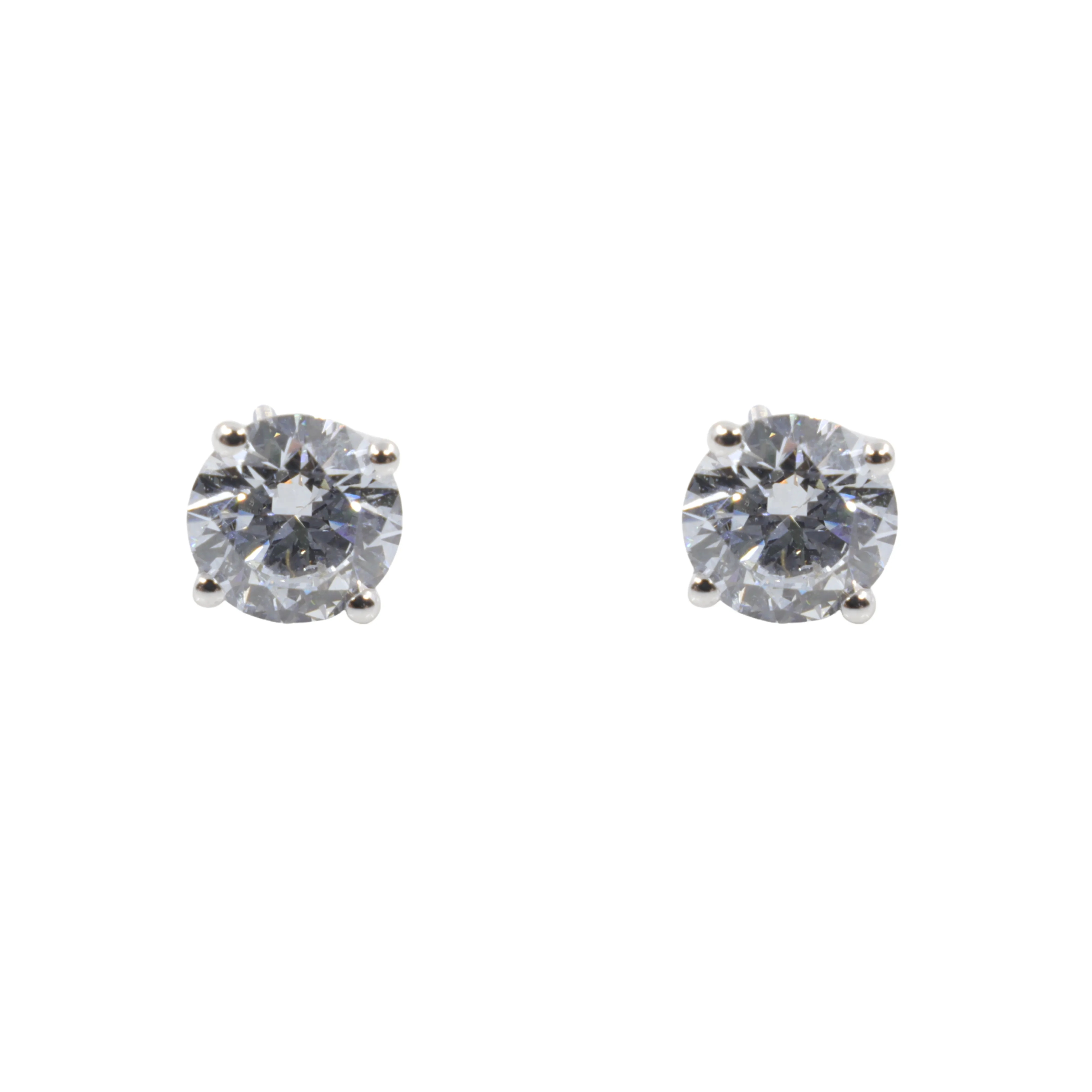 14K White Gold Tdw: 1.50ct Lab-Grown Diamond Stud Earring - 20754006