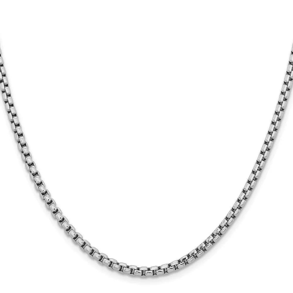 14KT White Gold 20-inch 3.6MM Box Chain