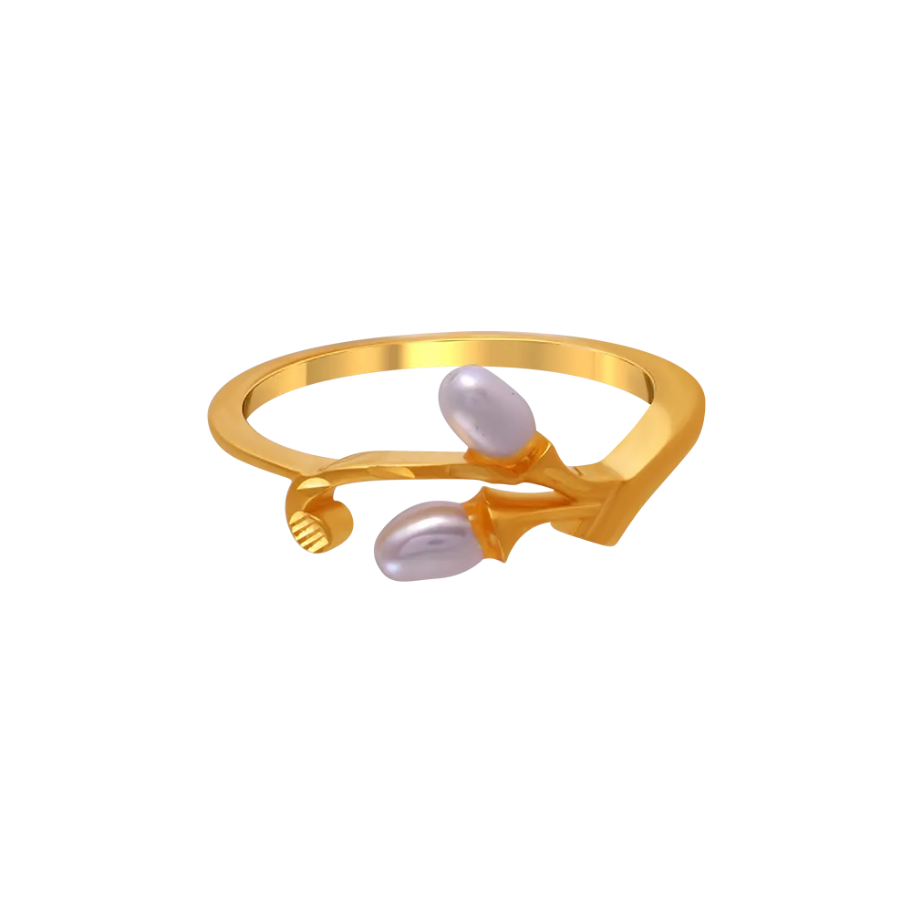 22k Duo-bead Gold Rings From Goldlites Collection