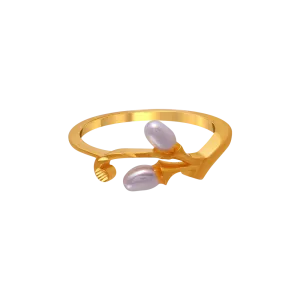 22k Duo-bead Gold Rings From Goldlites Collection