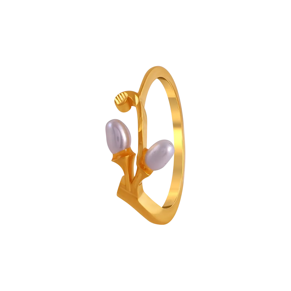 22k Duo-bead Gold Rings From Goldlites Collection