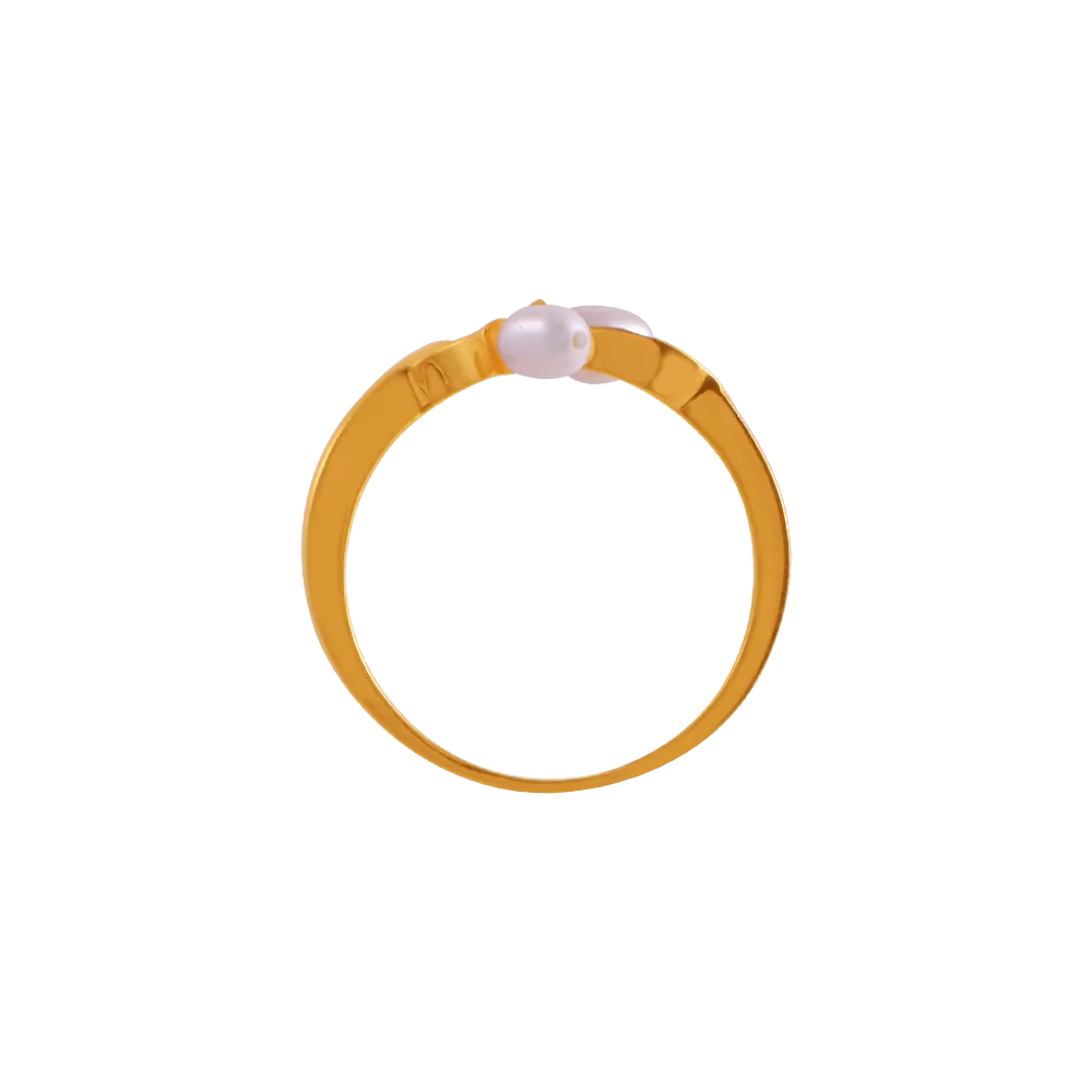 22k Duo-bead Gold Rings From Goldlites Collection