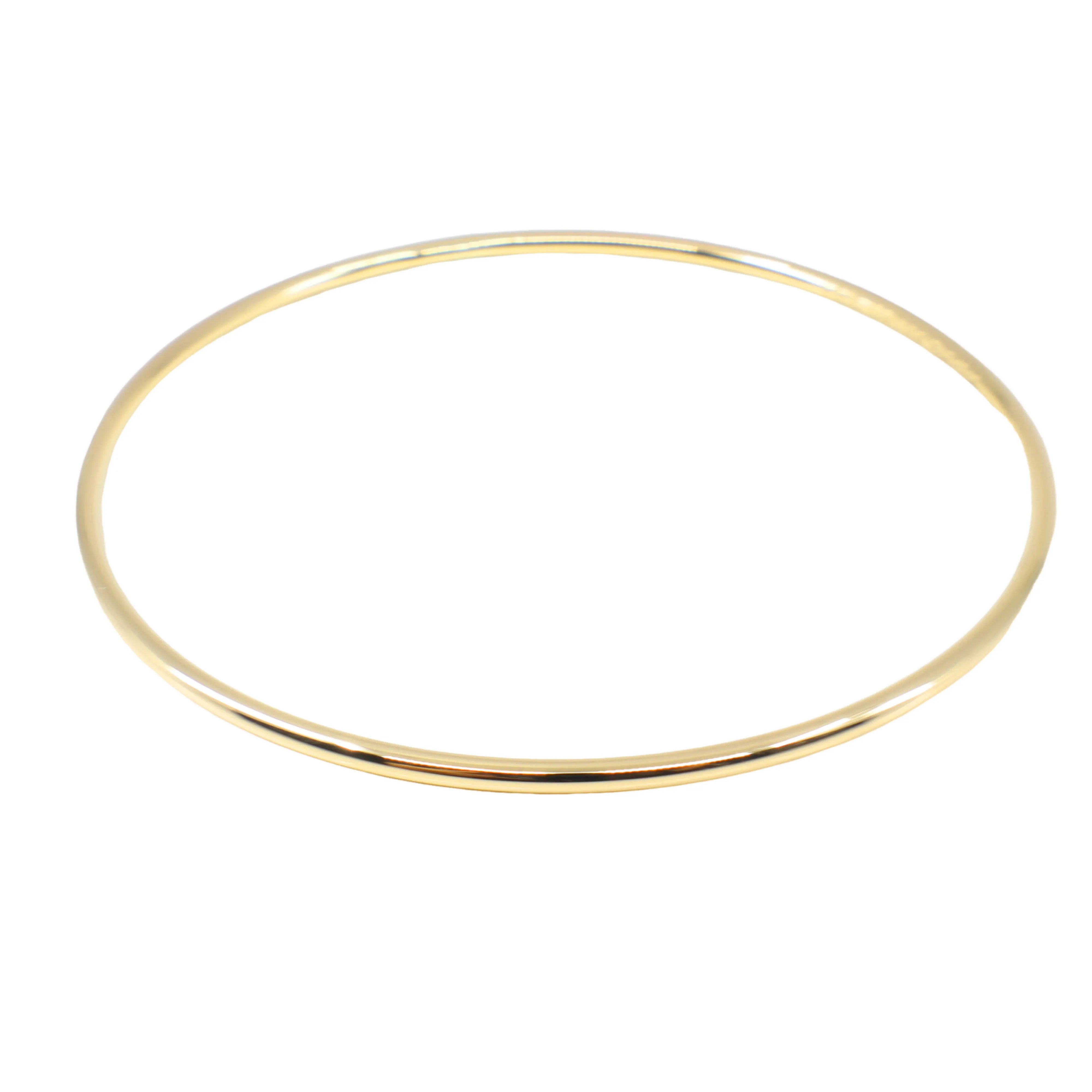 9K Yellow Gold & Sliver filled Bangle - 20646318