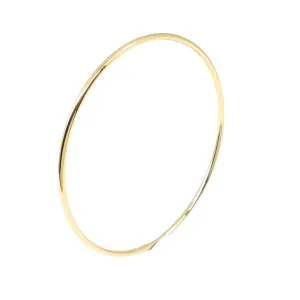 9K Yellow Gold & Sliver filled Bangle - 20646318