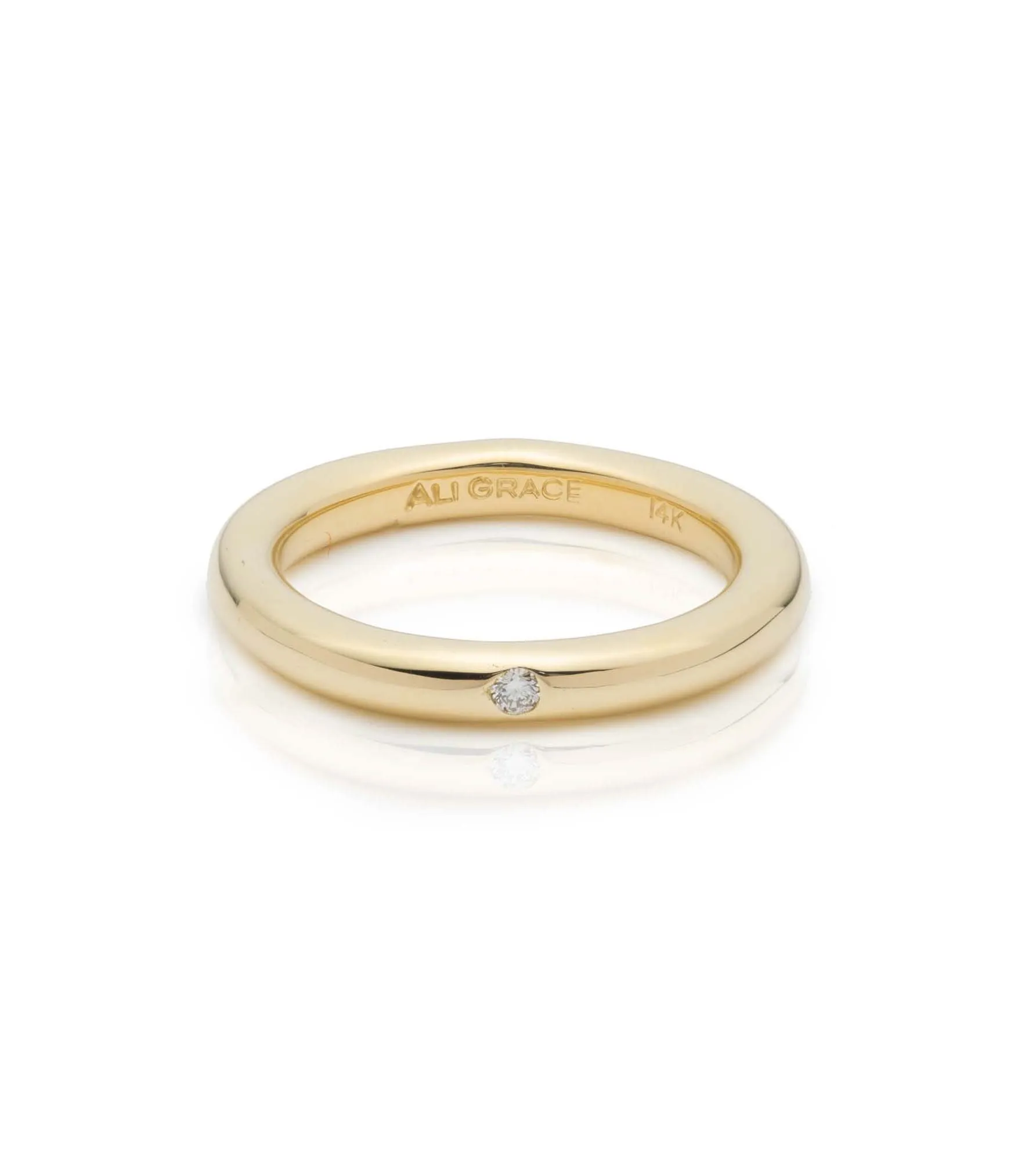 ALI GRACE Round Gold & Diamond Band