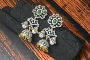 American Diamond Jhumka Earrings By Asp Fashion Jewellery