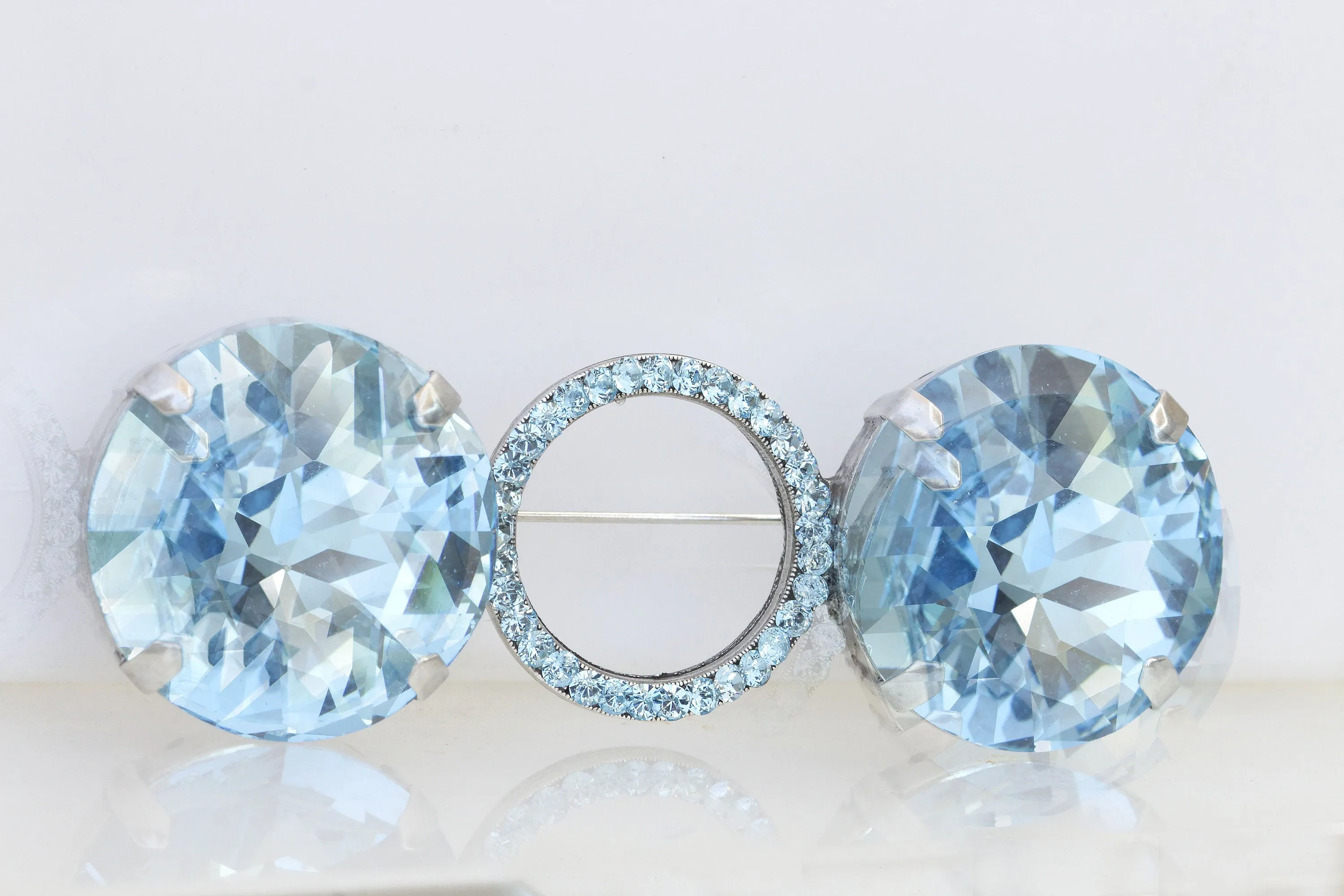 AQUAMARINE BROOCH