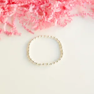 Beaded Blondes | Mini Katy Bracelet in Silver