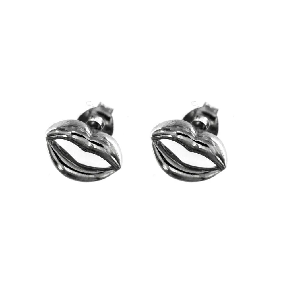 Beau Lip 925 Sterling Silver Stud Earings