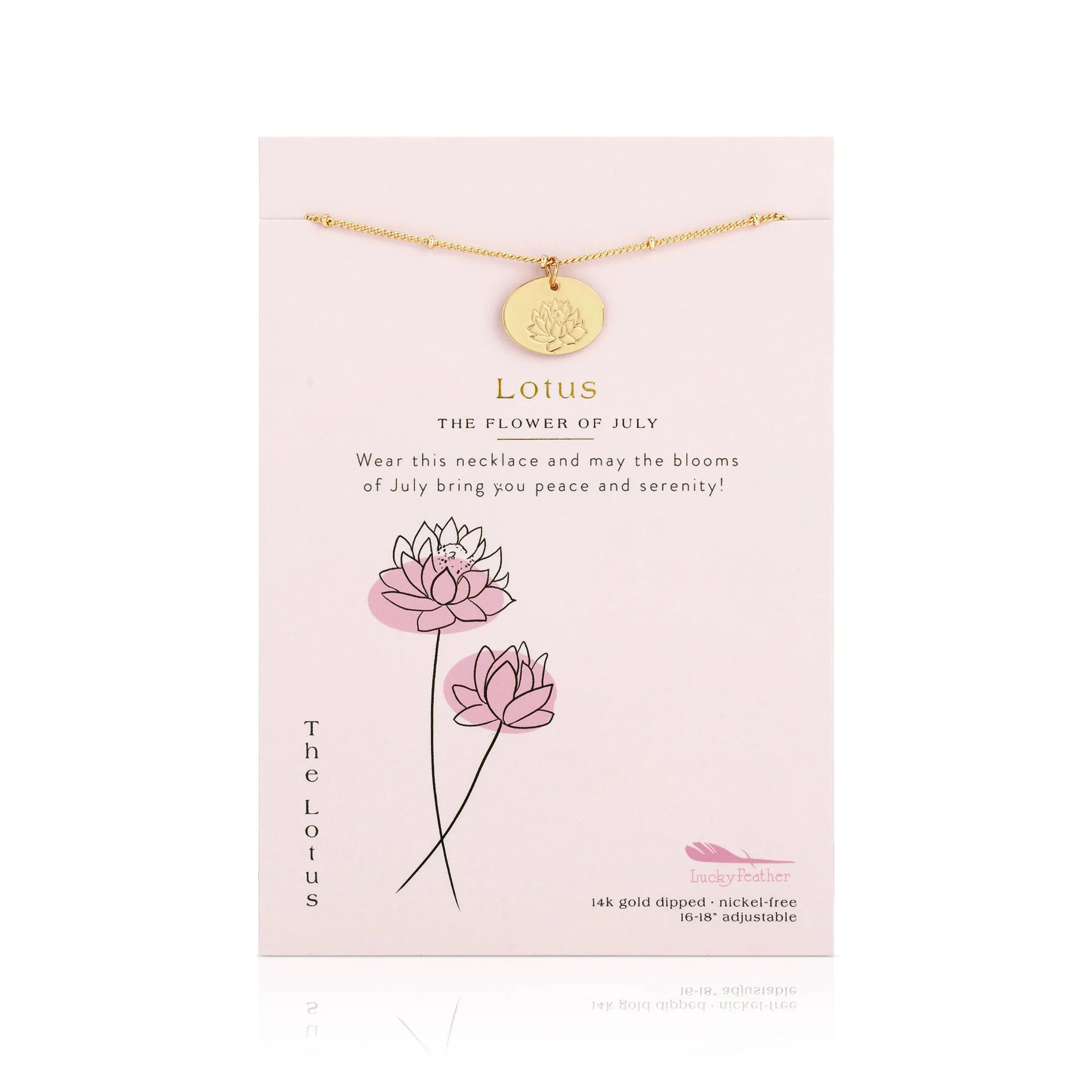 Birth Flower Necklace - July