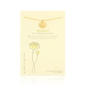 Birth Flower Necklace - October