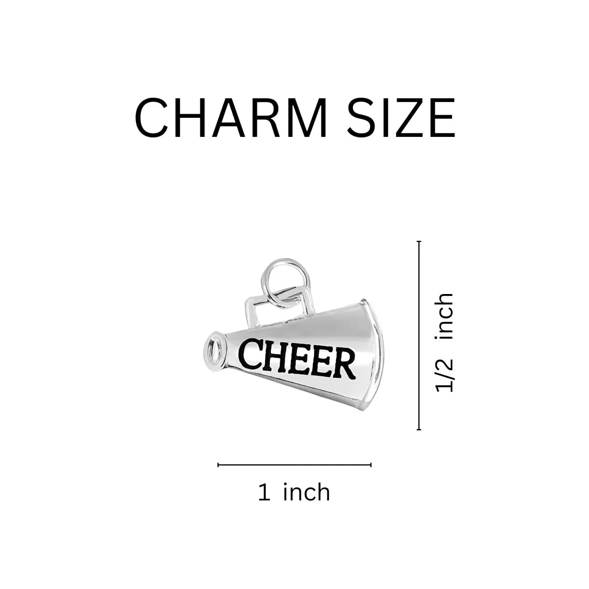 Cheerleading Megaphone Retractable Charm Bracelets