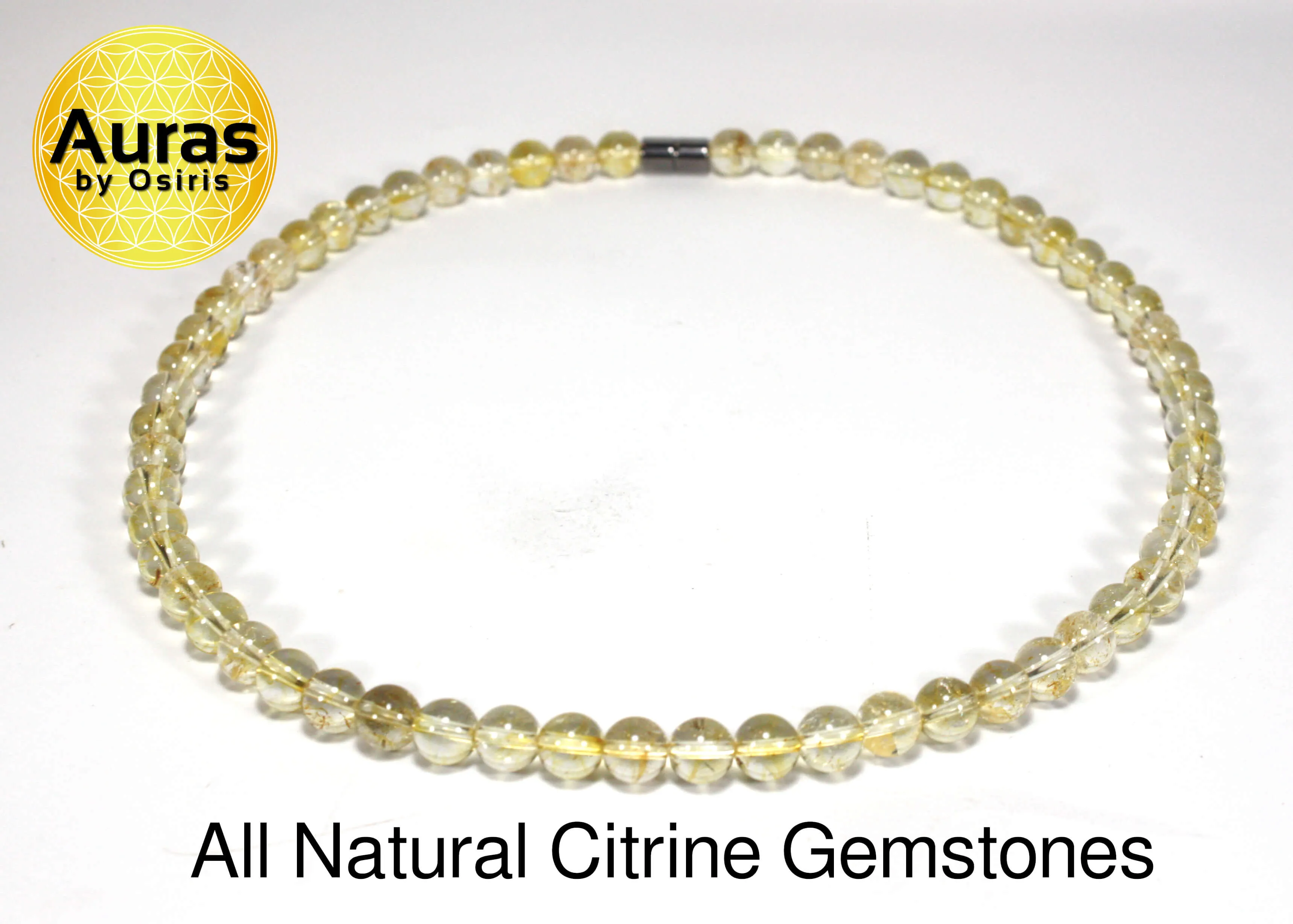 Citrine Necklace (8mm Medium Beads)