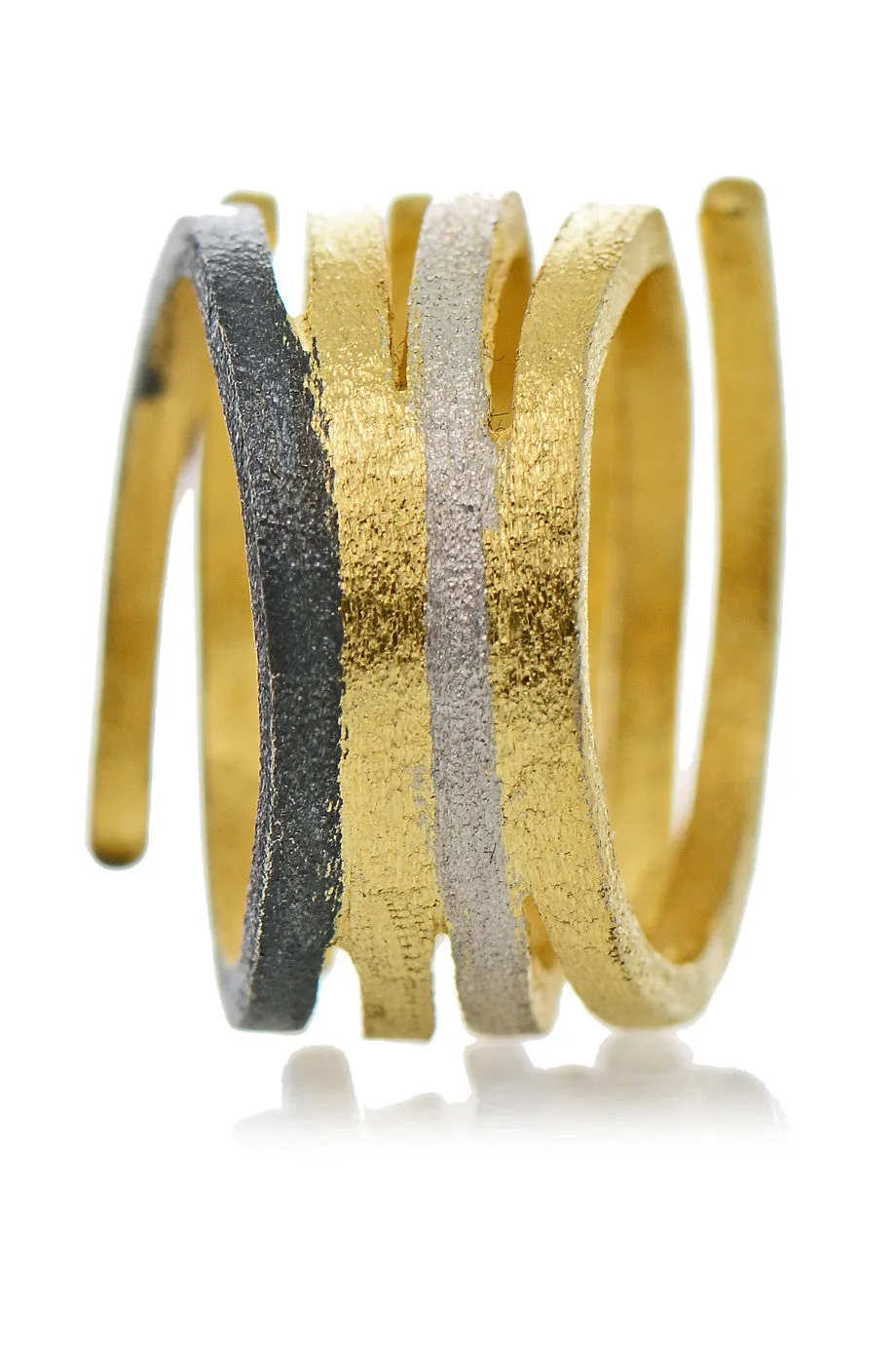 CRESTINA Gold Silver Ring