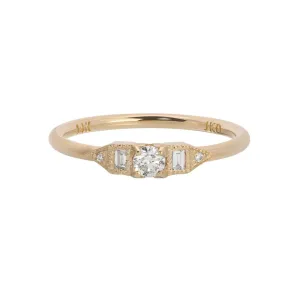 Diamond Petite Deco Era Ring