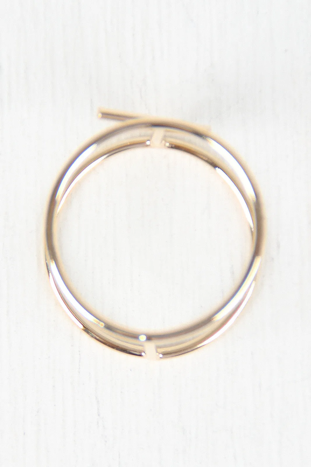 Double Band Parallel Bar Ring