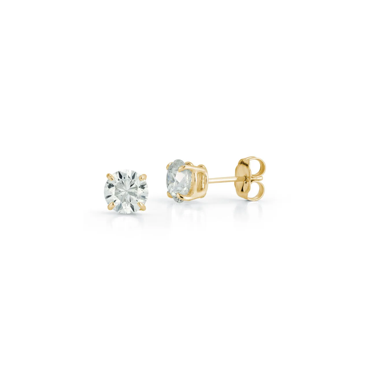 DRD Diamond Solitaire Studs 2.00 Ct. Total Weight