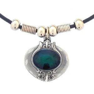 Emerald Stone Adjustable Cord Necklace