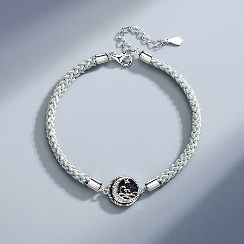 Engraved Trending Charms Couple Bracelets Set