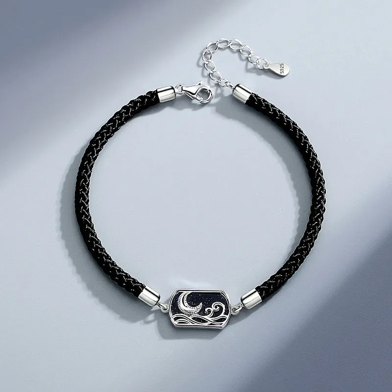 Engraved Trending Charms Couple Bracelets Set