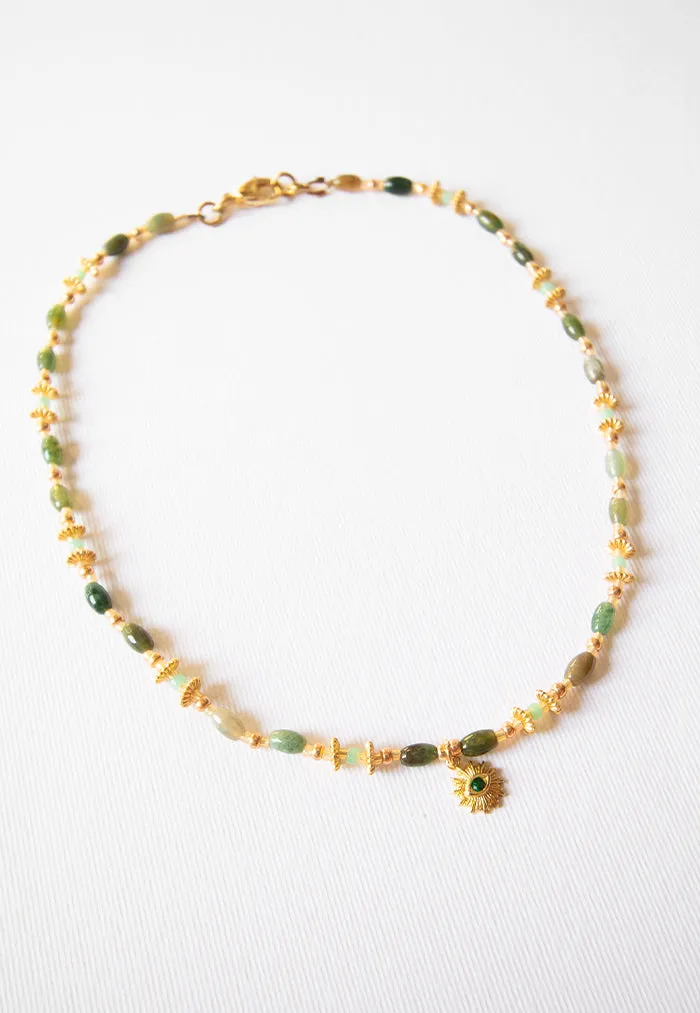 Envet Hazelnut Machiato Necklace - Olive