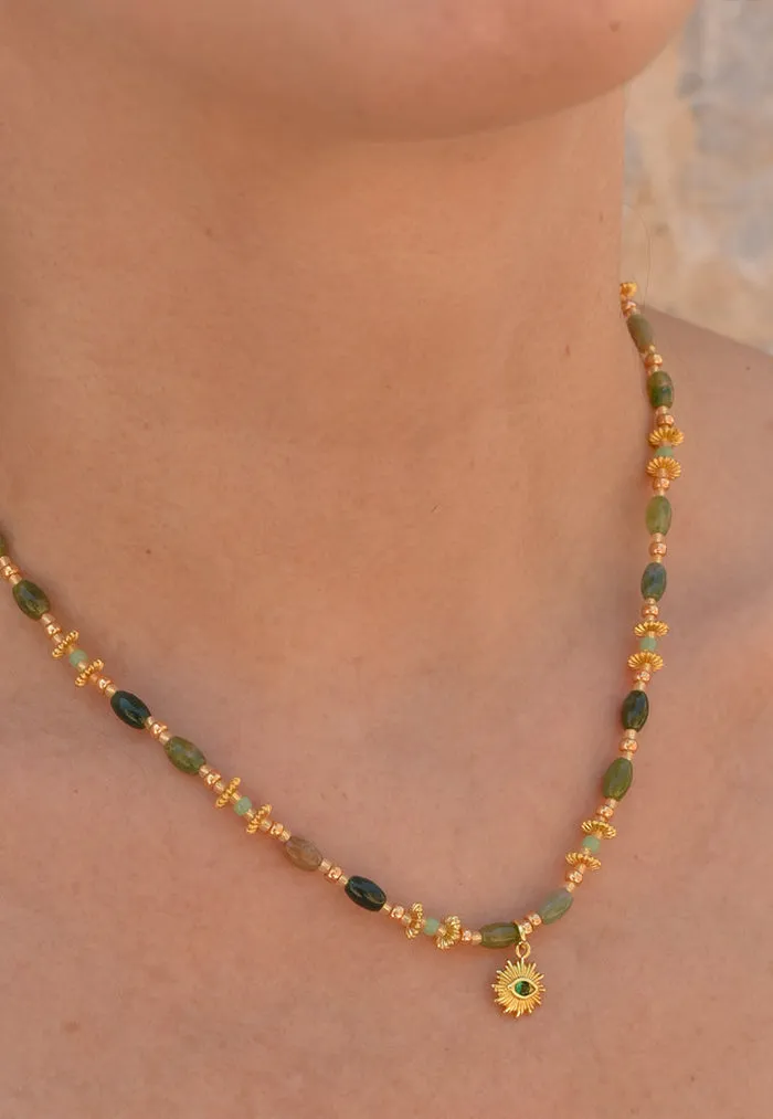 Envet Hazelnut Machiato Necklace - Olive