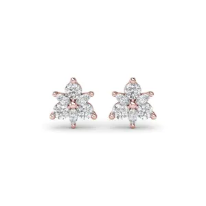 Fana Trio Stud Diamond Earrings