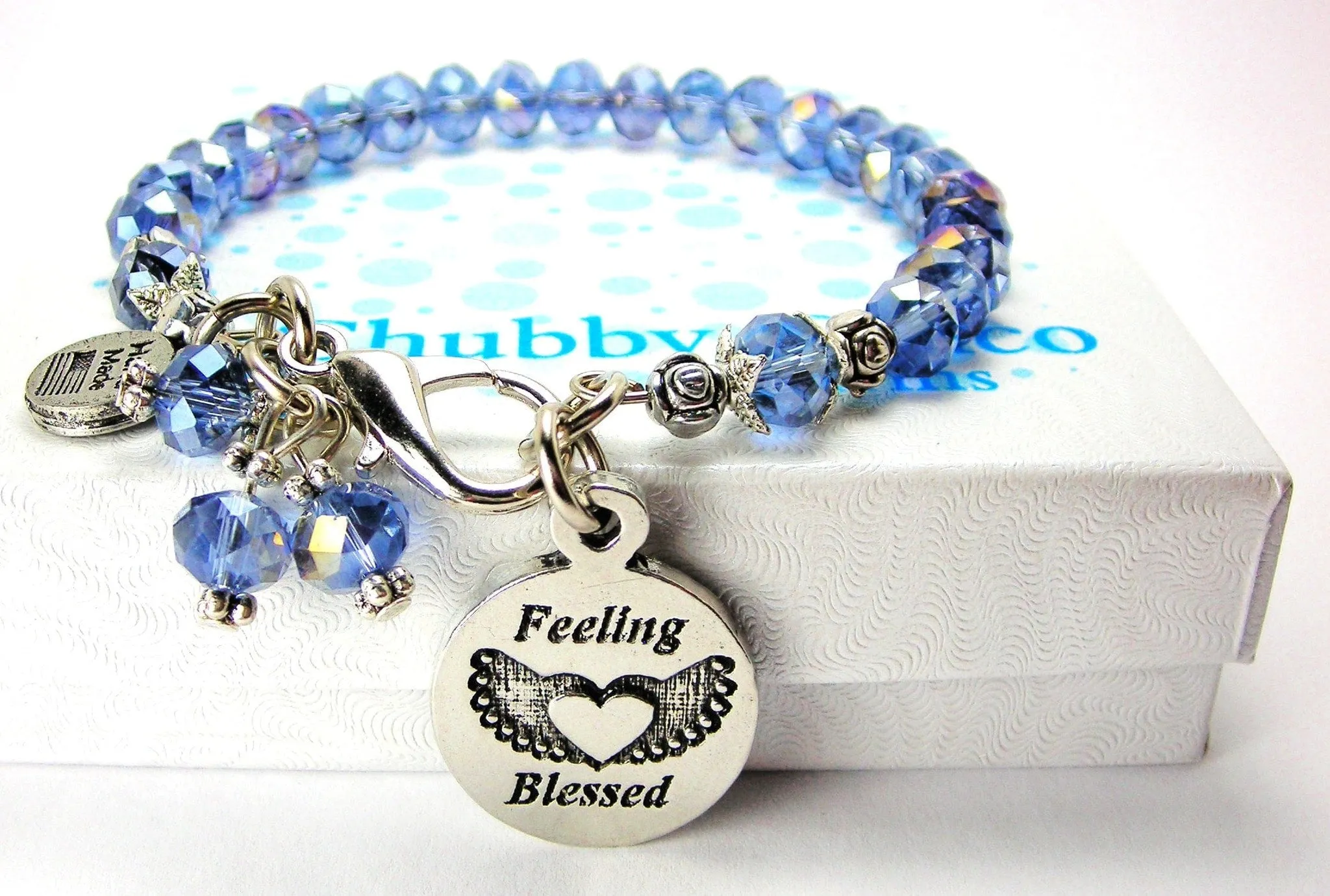 Feeling Blessed Splash Of Color Crystal Bracelet