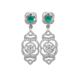 Flowers and flowers Jade Earring