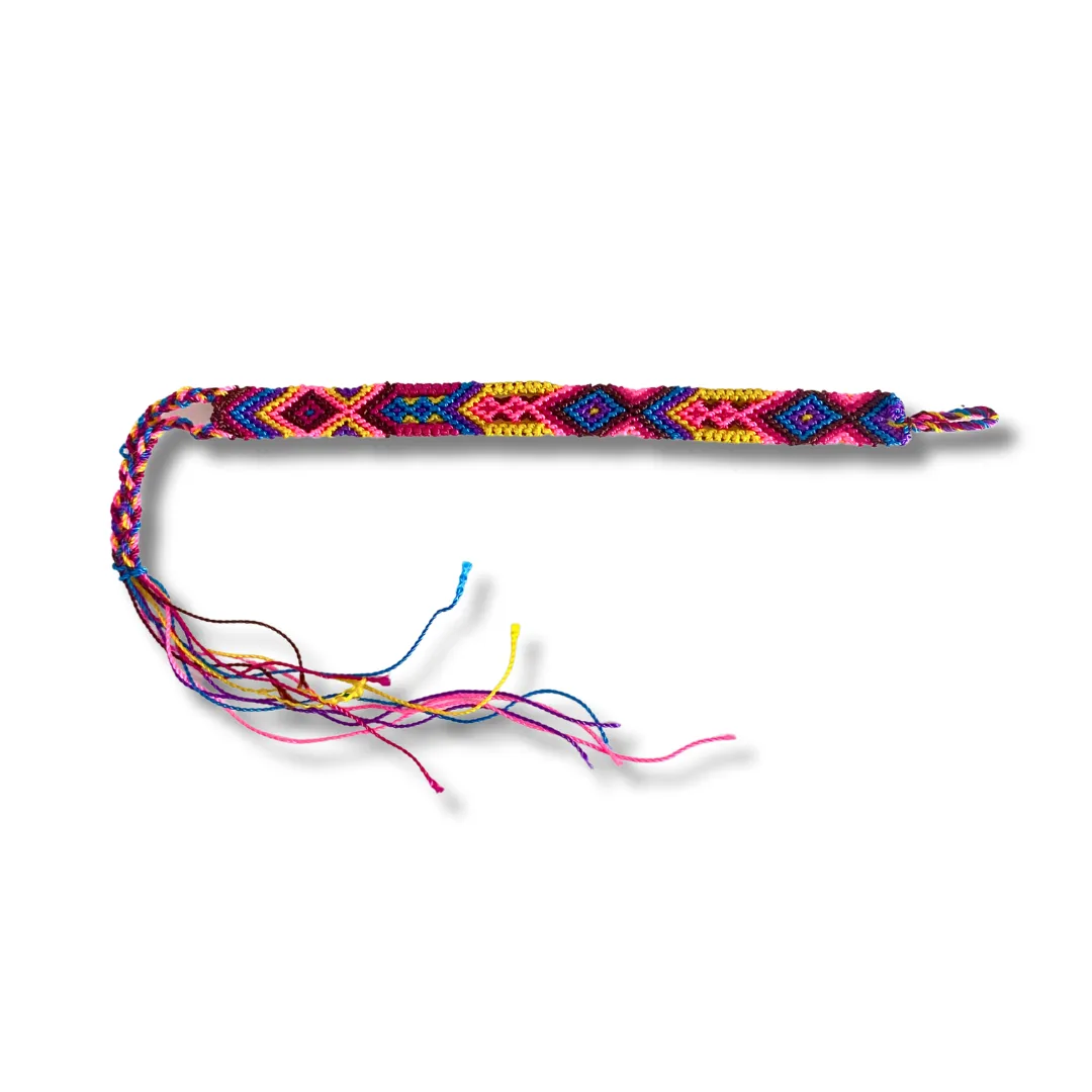 Friendship Woven String Bracelet - Choose Color - Mexico