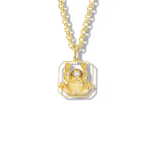 Frog Fontaine Necklace Pendant Yellow Gold - Diamond