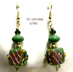 Hand Crafted Fashion Lamp work Earring sold by per pair pack