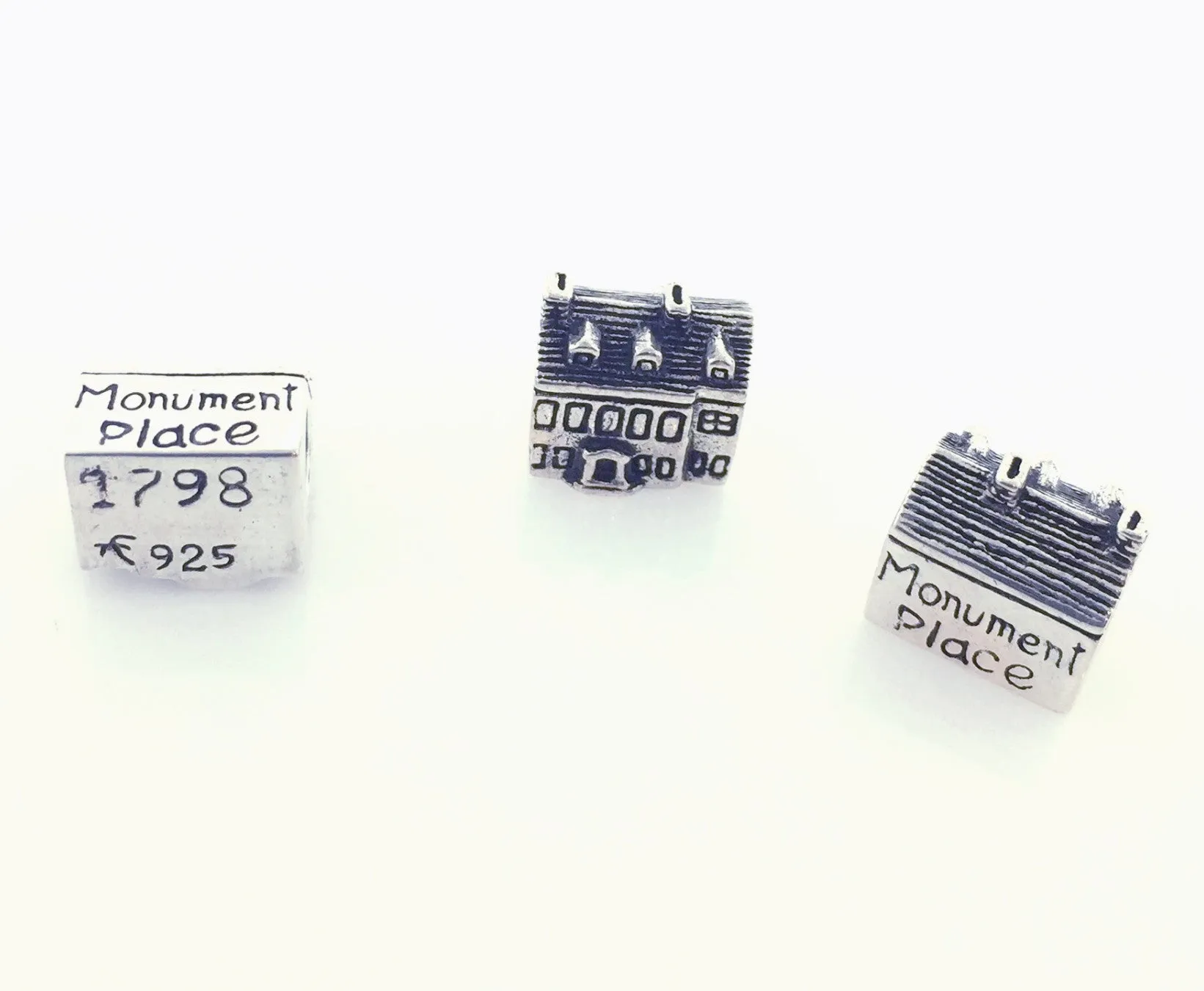 Handmade Sterling Silver "The Monument Place" Wheeling Bead