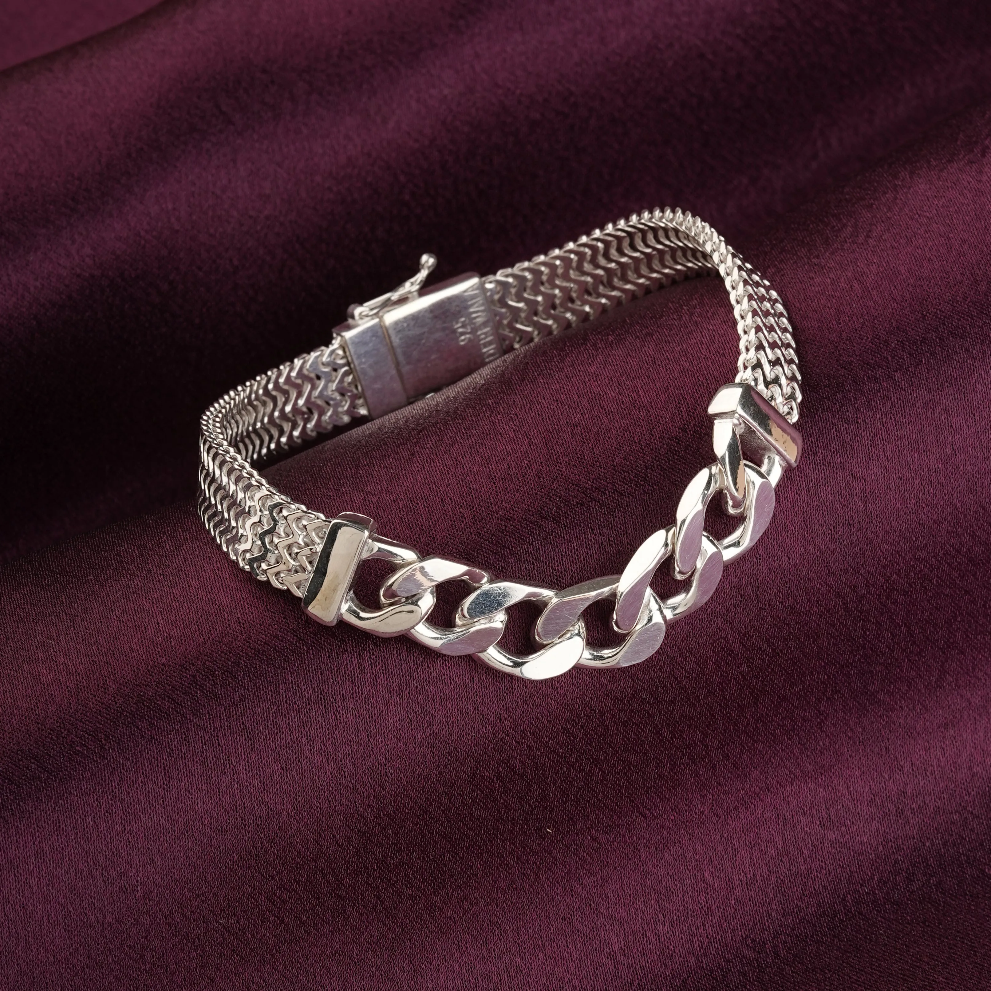 iJuels Pure silver designer bracelet for mens