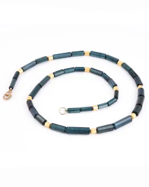 Indic Tourmaline Tubular Beaded Necklace