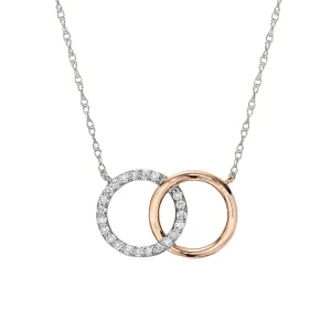 Interlocking Diamond Circle Necklace