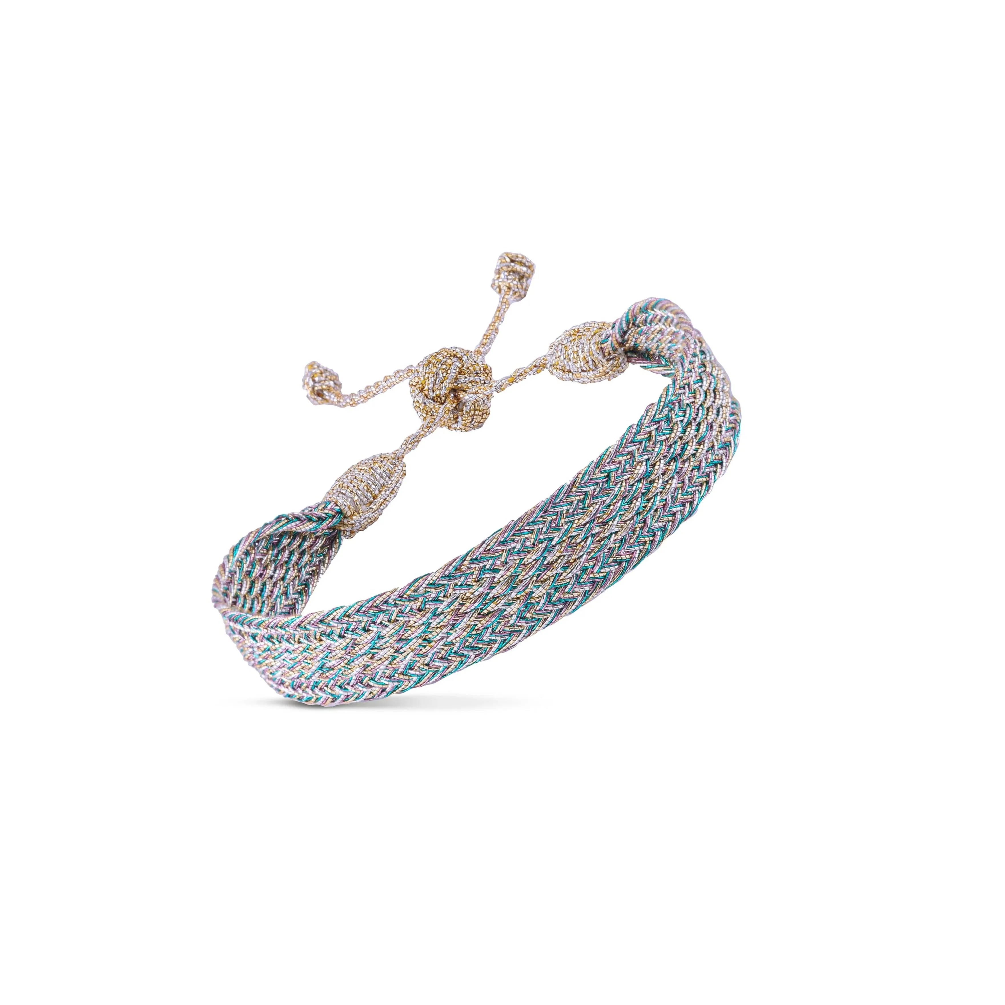 Izy n°1 Bracelet in Gold Silver Tiffany Blue