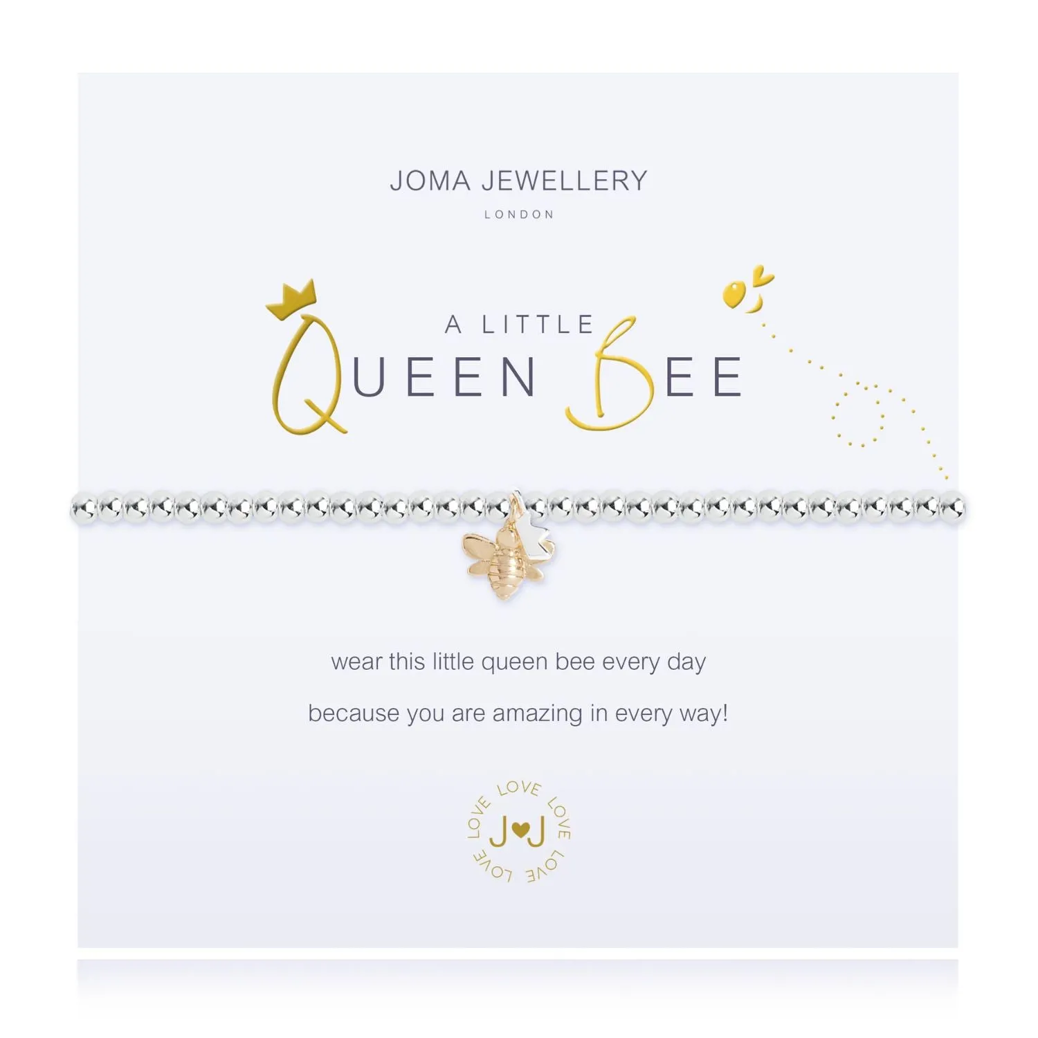 Joma Jewellery Silver A Little 'Queen Bee' Bracelet