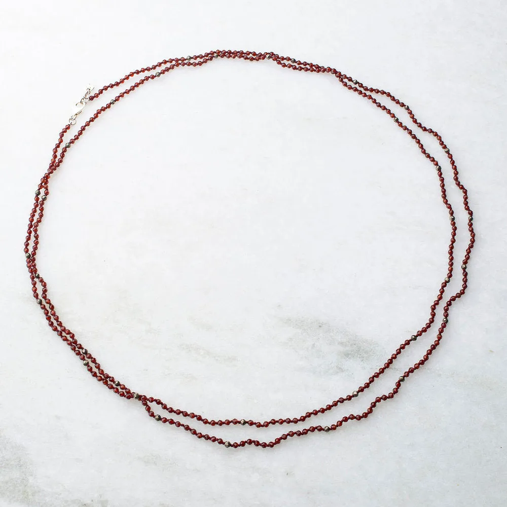 Kimberly, Garnet necklace