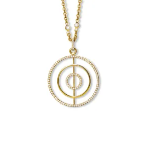 Lok Necklace Pendant Yellow Gold - Diamond