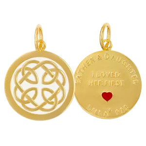 LOLA® Father & Daughter All Gold Pendant