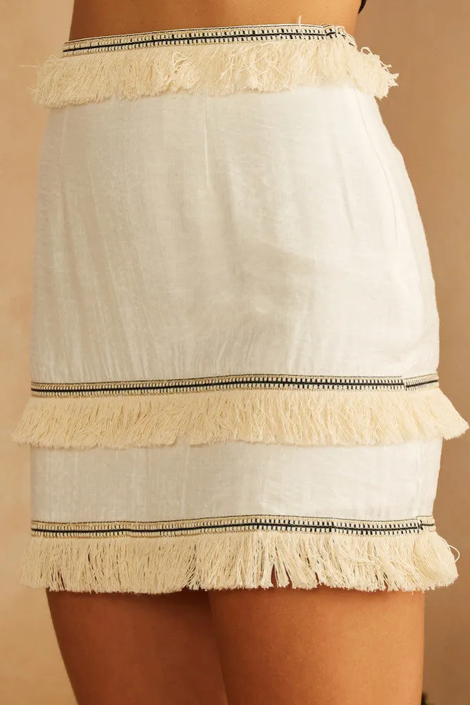 Lost In Translation Skirt White