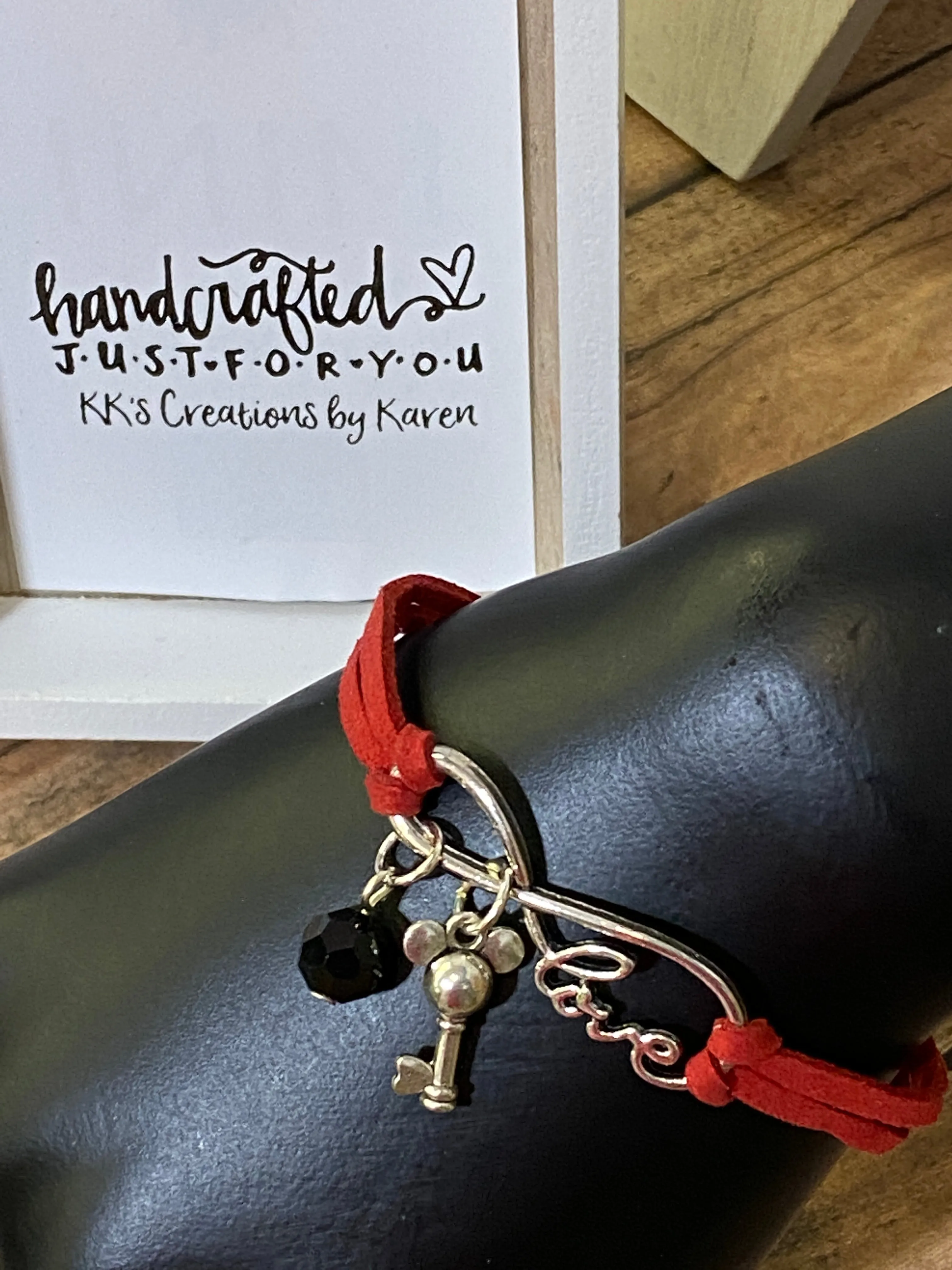 LOVE MICKEY Leather Bracelet