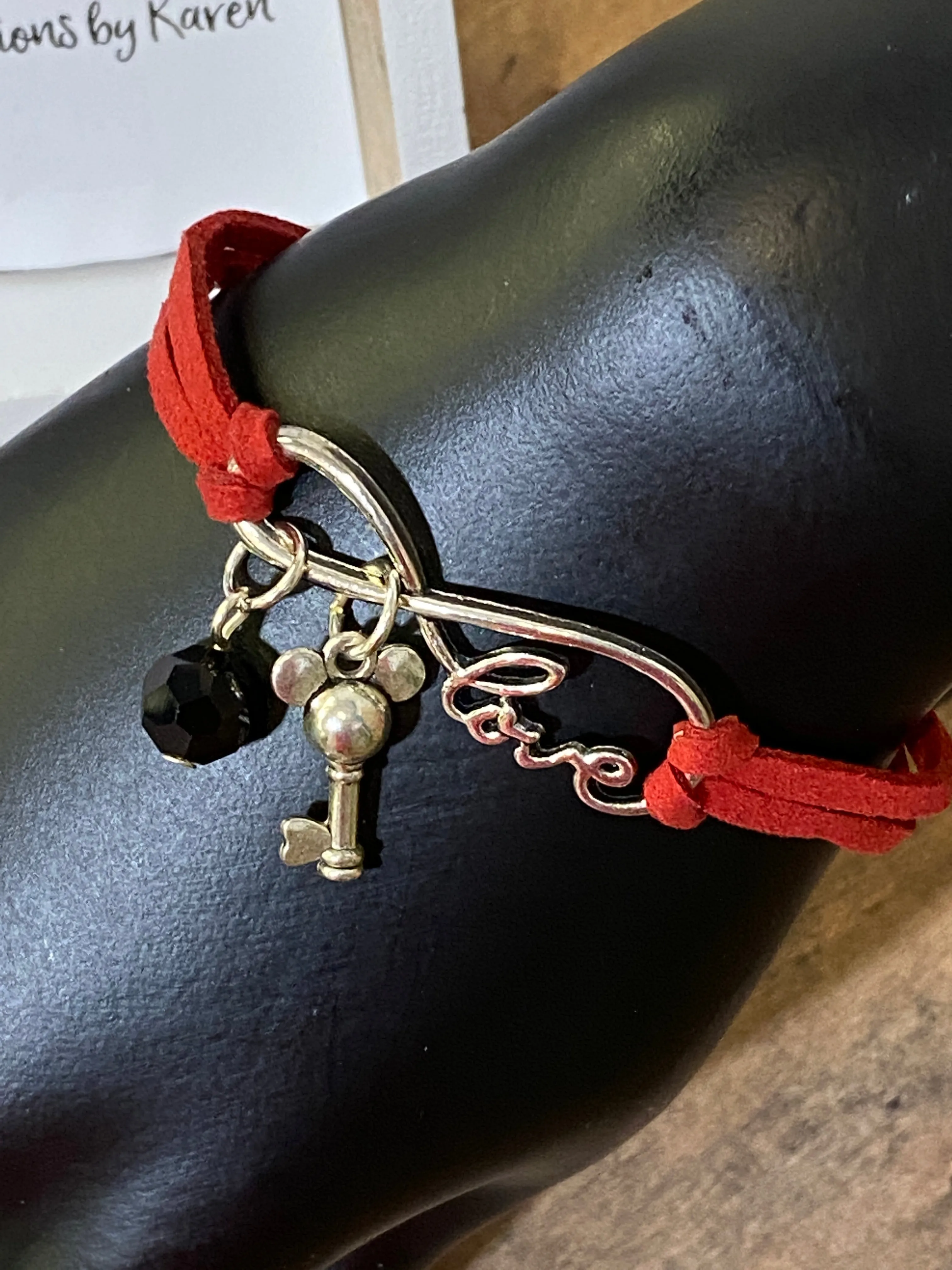 LOVE MICKEY Leather Bracelet