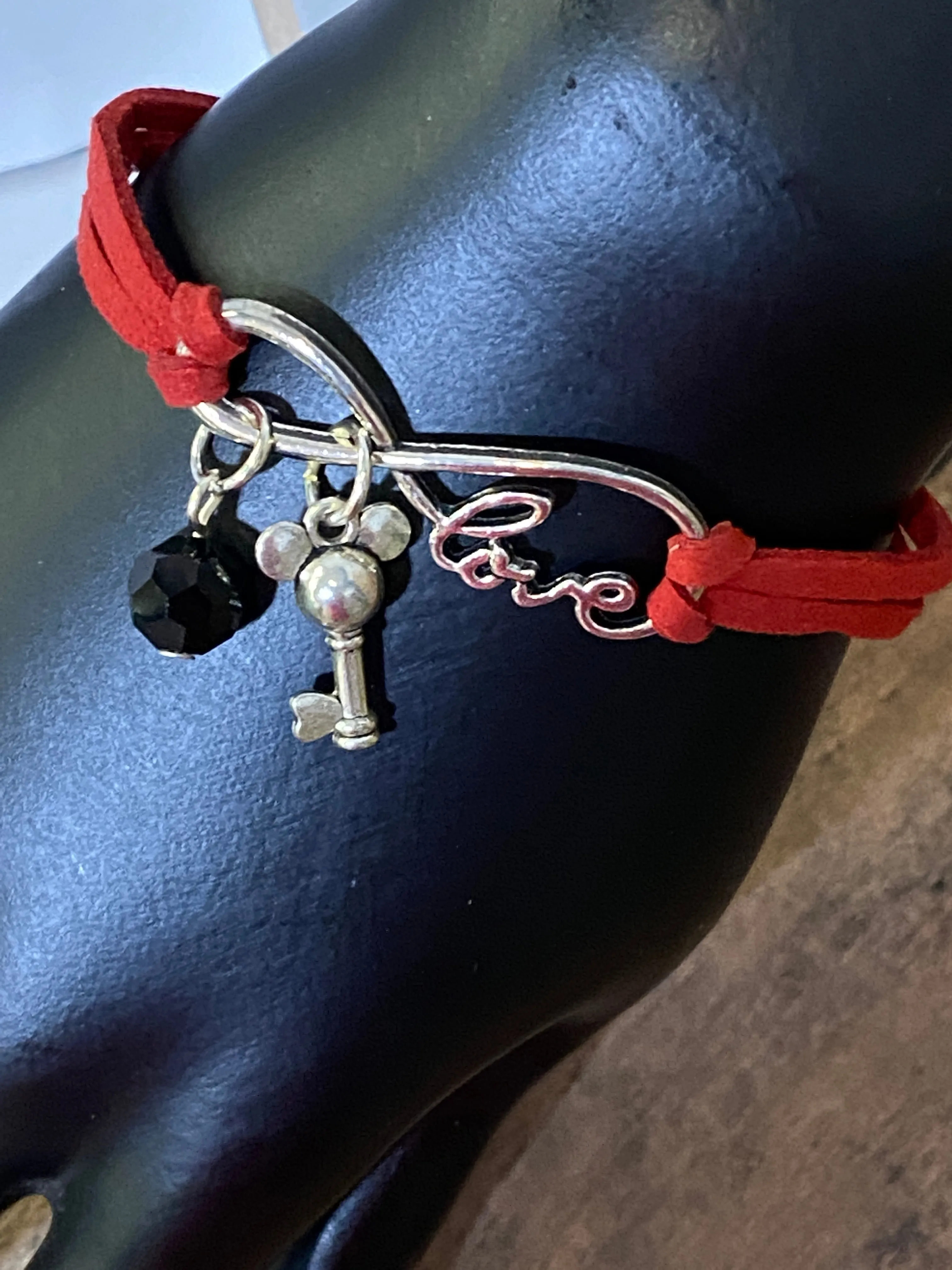 LOVE MICKEY Leather Bracelet