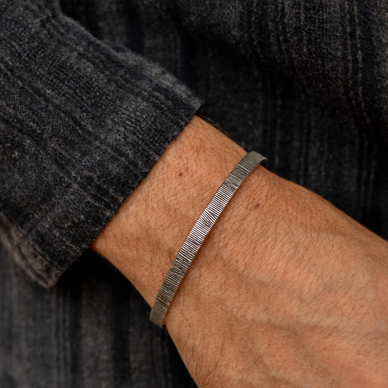 Men's Silver Arlo Cuff