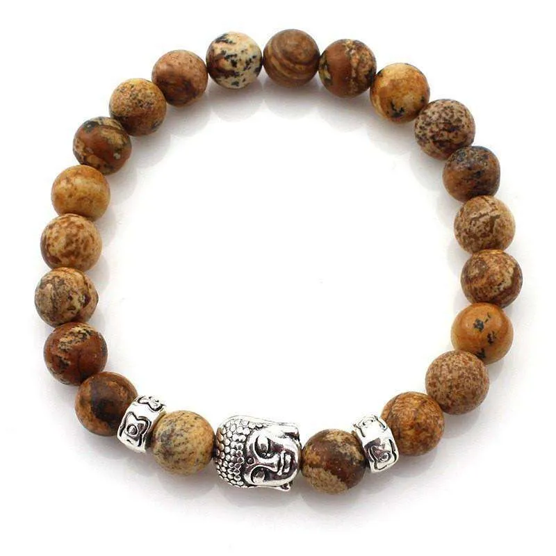 Natural Stone Buddha Bracelets