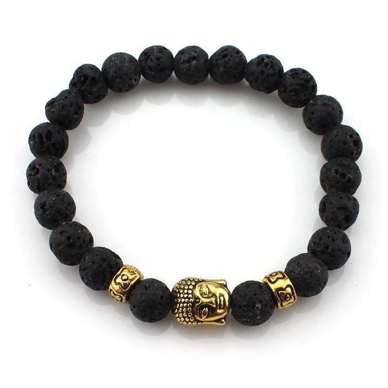 Natural Stone Buddha Bracelets