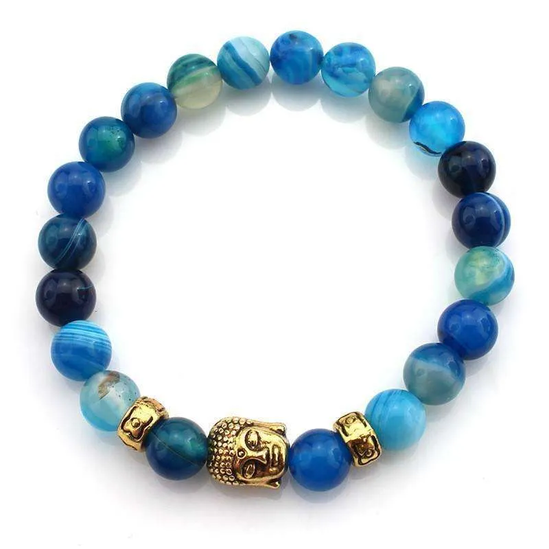 Natural Stone Buddha Bracelets